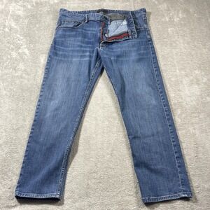 Robert Graham Mid Wash Straight Leg‎ 40 Blue Stretch Outdoorsy Dadcore Preppy